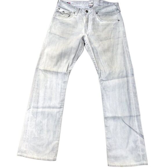 Vintage True Religion Jeans Size 36 RICKY Gray/White - Picture 4 of 12